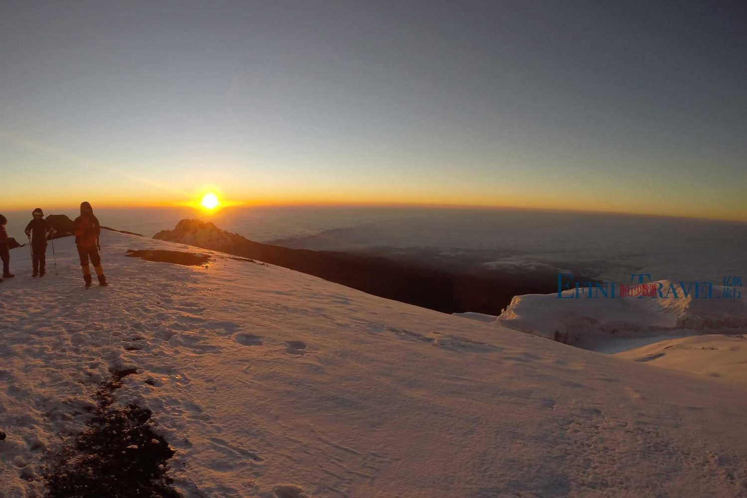 登顶非洲第一高峰乞力马扎罗雪山