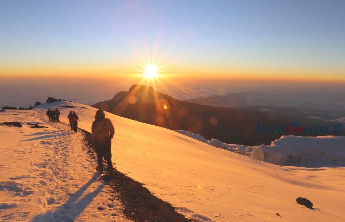 攀登乞力马扎罗山顶峰